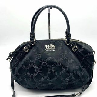 コーチ(COACH)のコーチ 2way トートバッグ ショルダー シグネチャー 肩掛け 黒 ブラック(トートバッグ)