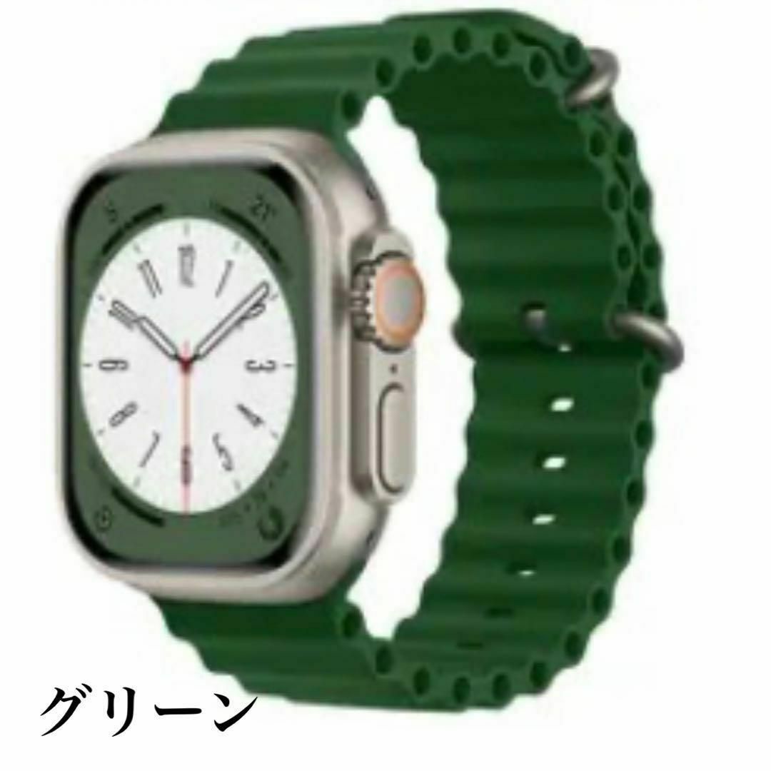 オーシャンバンド Apple Watch用バンド　6本セット メンズの時計(ラバーベルト)の商品写真