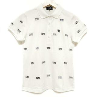 PEARLY GATES(パーリーゲイツ) 半袖ポロシャツ サイズ0 XS レディース - 白×黒×ダークネイビー