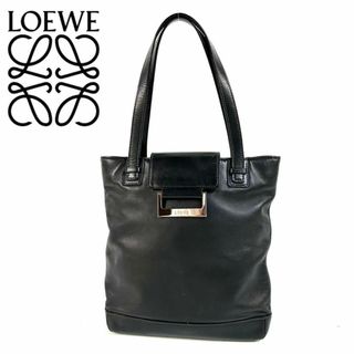 ロエベ(LOEWE)の【美品】ロエベ ミニ トートバッグ 本革 ナッパレザーブラック スペイン製(ハンドバッグ)