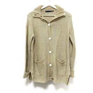 ラルフローレン(Ralph Lauren)のRalphLauren(ラルフローレン) カーディガン サイズM レディース美品  - ベージュ 長袖/麻(カーディガン)