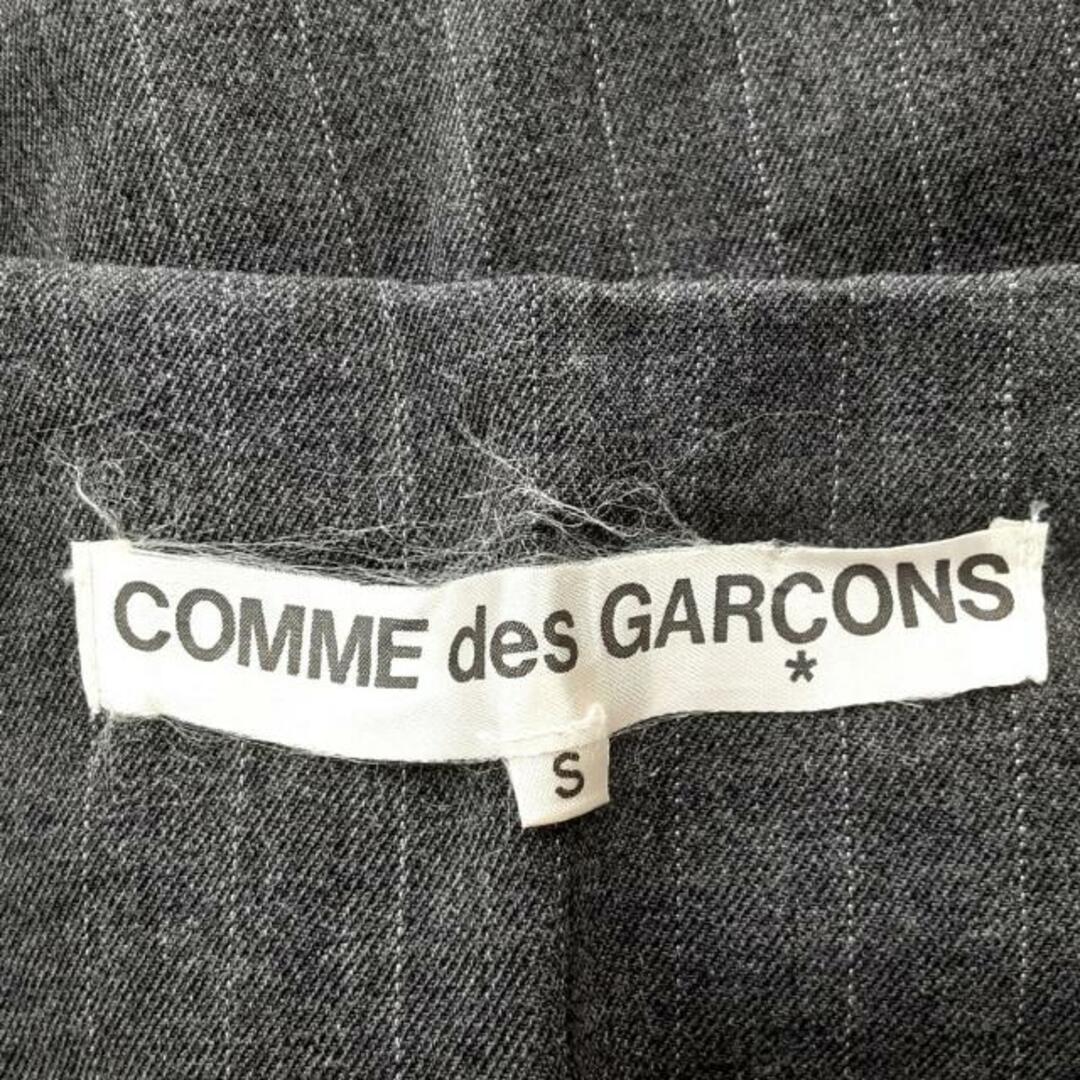 COMME des GARCONS(コムデギャルソン)のCOMMEdesGARCONS(コムデギャルソン) ワンピース サイズS レディース美品  - ダークグレー×白 ノースリーブ/ロング/ストライプ レディースのワンピース(その他)の商品写真