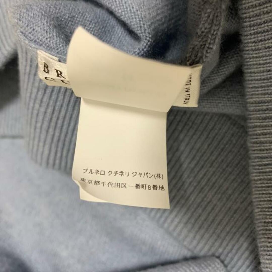 BRUNELLO CUCINELLI(ブルネロクチネリ)のBRUNELLO CUCINELLI(ブルネロクチネリ) パンツ サイズXS レディース - ライトブルー×黒×白 フルレングス/ウエストゴム/ストライプ レディースのパンツ(その他)の商品写真