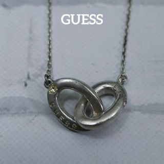 ゲス(GUESS)の【匿名配送】GUESS ゲス ネックレス シルバー ロゴ シンプル(ネックレス)