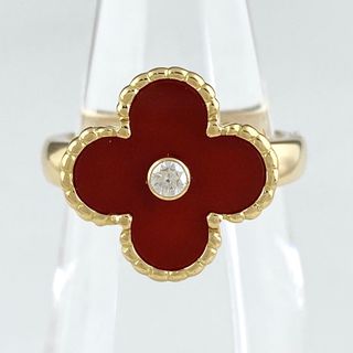 Van Cleef & Arpels - ヴァンクリーフ＆アーペル ヴィンテージ アルハンブラ リング 10.5号 750 【中古】