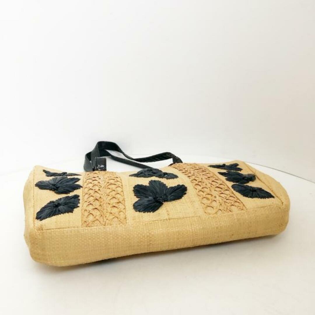 FENDI(フェンディ) トートバッグ - ベージュ×ネイビー×黒 かご
