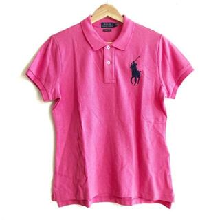 ポロラルフローレン(POLO RALPH LAUREN)のPOLObyRalphLauren(ポロラルフローレン) 半袖ポロシャツ サイズM レディース美品  - ピンク(ポロシャツ)