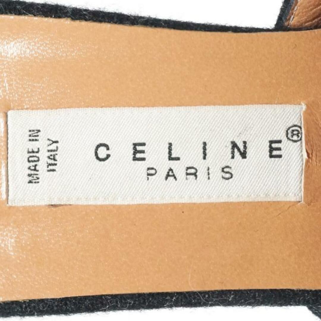 celine(セリーヌ)のCELINE(セリーヌ) ミュール 36 レディース - ダークグレー ウール レディースの靴/シューズ(ミュール)の商品写真