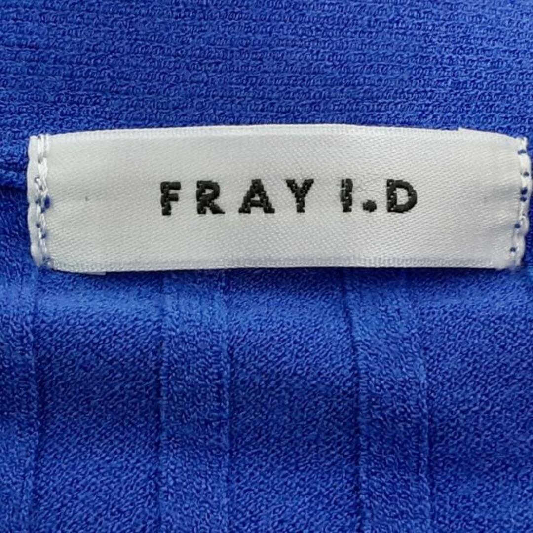 FRAY I.D(フレイアイディー)のFRAY I.D(フレイアイディー) ワンピース サイズF レディース美品  - パープルブルー 長袖/ひざ丈/カーディワンピ レディースのワンピース(その他)の商品写真