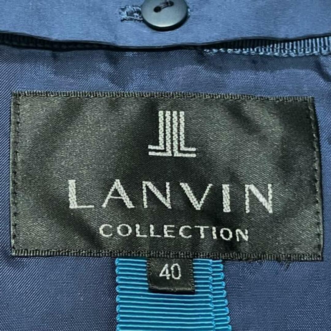 LANVIN COLLECTION(ランバンコレクション)のLANVIN COLLECTION(ランバンコレクション) コート サイズ40 M レディース - ネイビー 長袖/春/秋 レディースのジャケット/アウター(その他)の商品写真