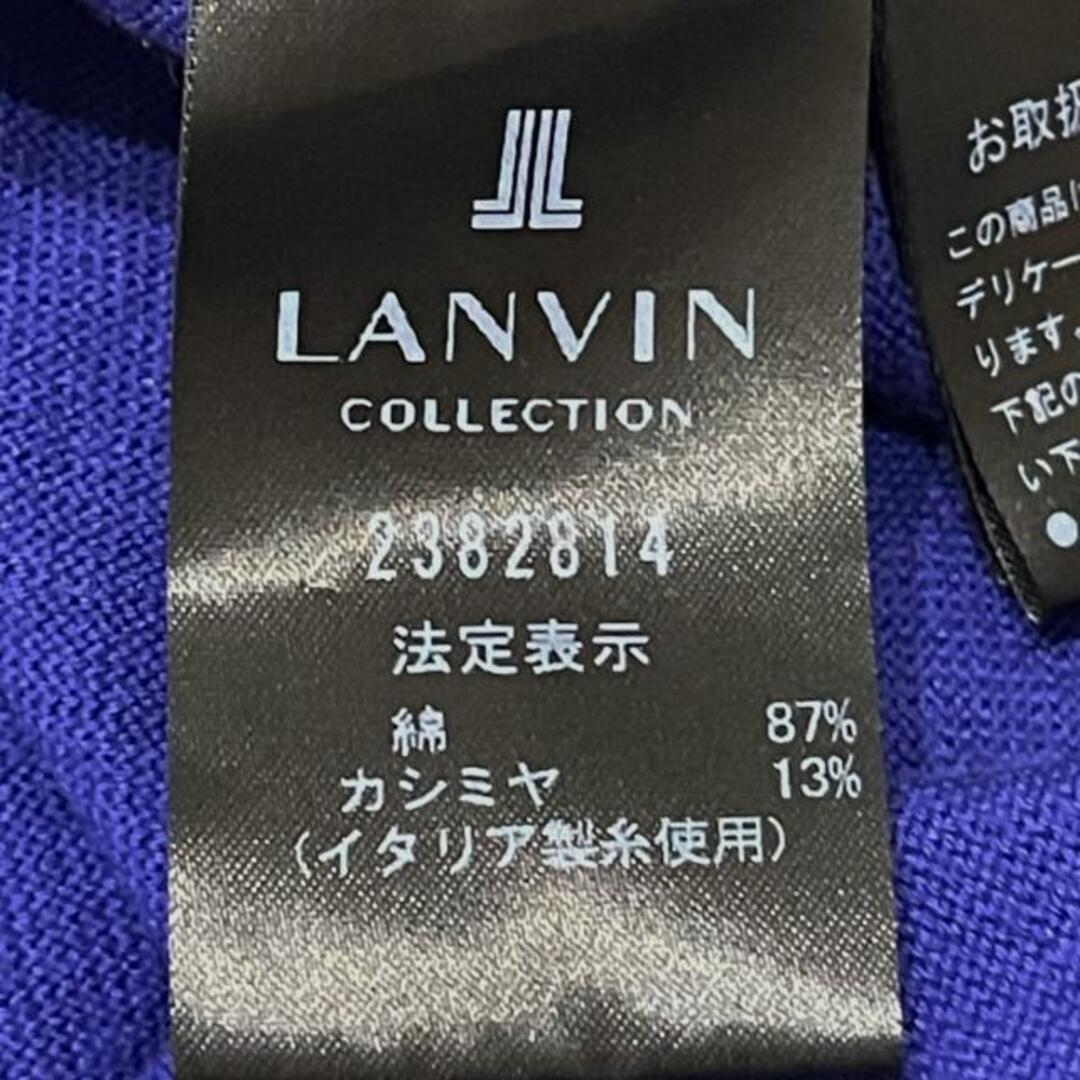 LANVIN COLLECTION(ランバンコレクション)のLANVIN COLLECTION(ランバンコレクション) 長袖セーター サイズ40 M レディース - ネイビー Vネック レディースのトップス(ニット/セーター)の商品写真