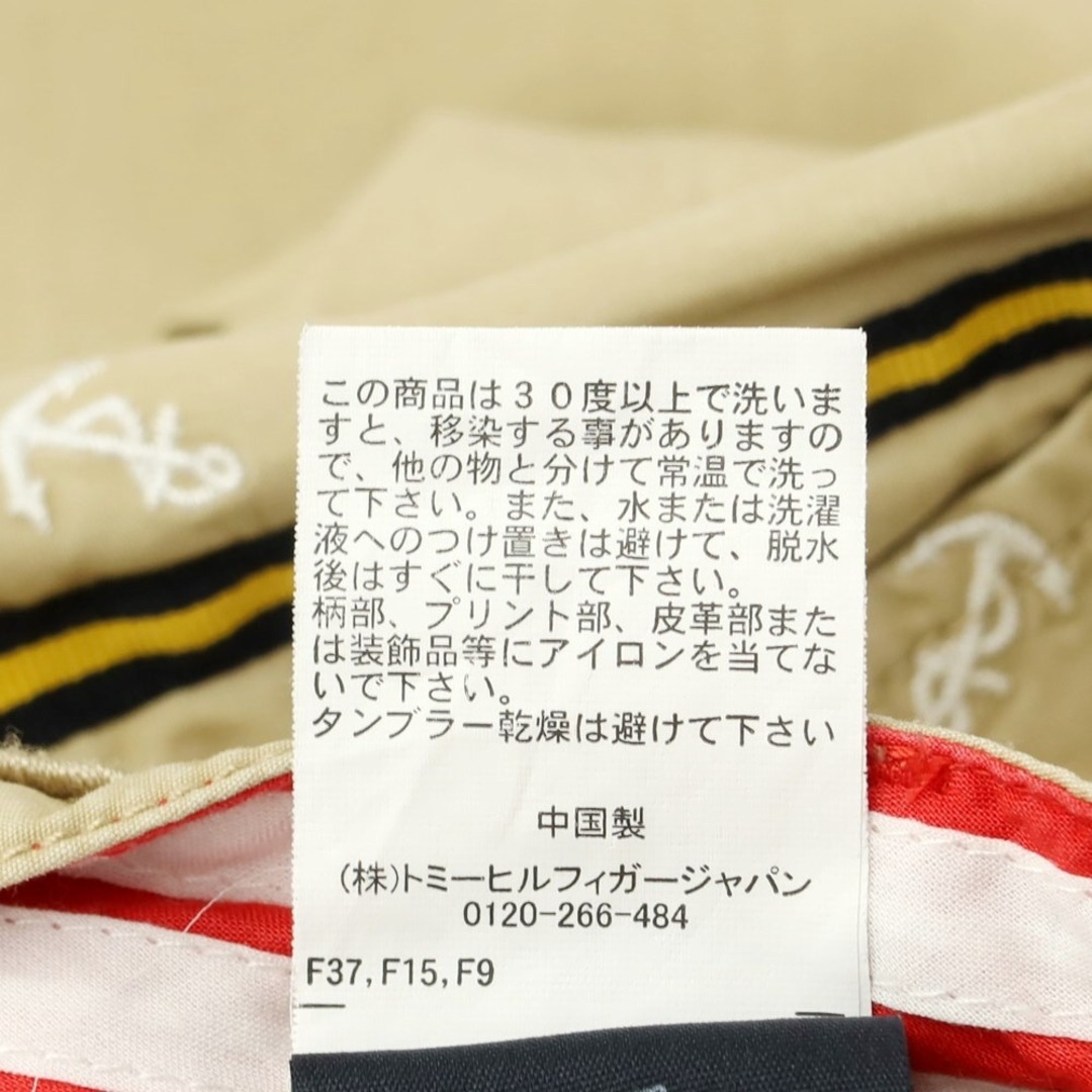 TOMMY HILFIGER(トミーヒルフィガー)の【中古】トミーヒルフィガー TOMMY HILFIGER コットン サイドライン チノパンツ ベージュxホワイト【サイズ6】【レディース】 レディースのパンツ(チノパン)の商品写真