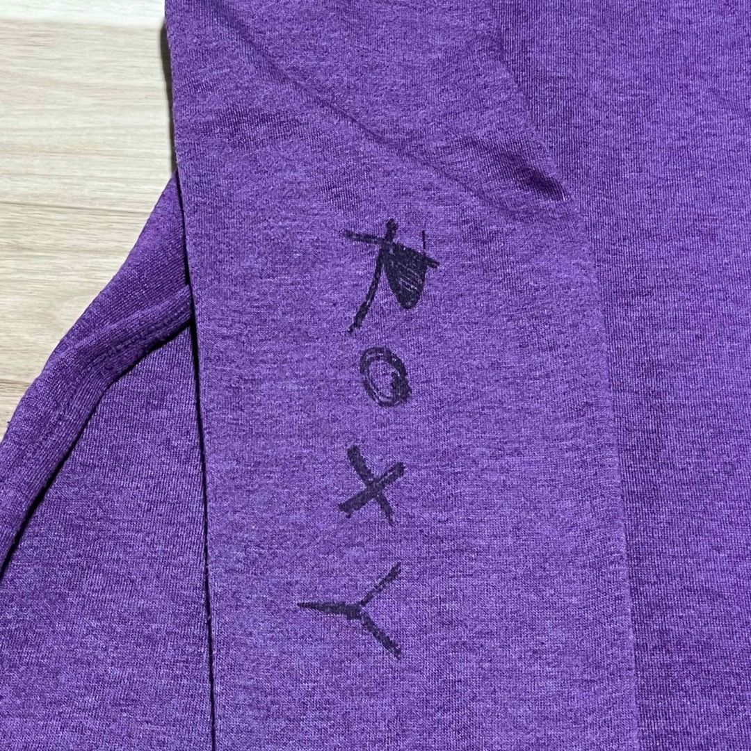 Roxy(ロキシー)のROXY ロキシー レディース パーカー パープル フロントプリント Mサイズ レディースのトップス(パーカー)の商品写真