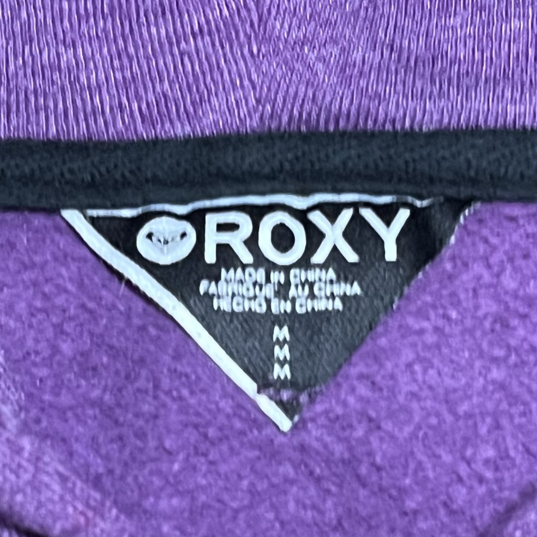 Roxy(ロキシー)のROXY ロキシー レディース パーカー パープル フロントプリント Mサイズ レディースのトップス(パーカー)の商品写真