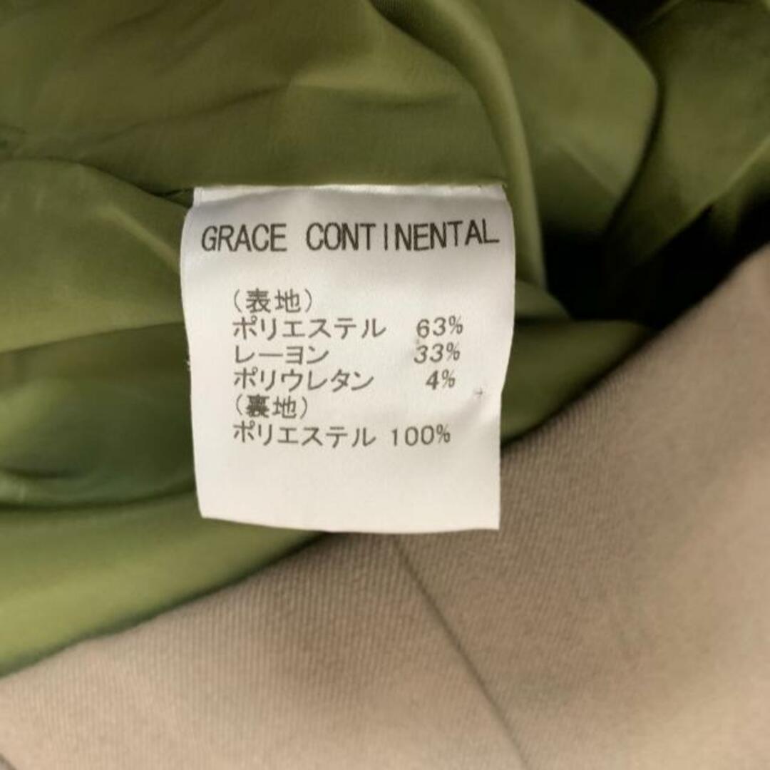 GRACE CONTINENTAL(グレースコンチネンタル)のGRACE CONTINENTAL(グレースコンチネンタル) スカート サイズ36 S レディース美品  - グレーベージュ ひざ丈 レディースのスカート(その他)の商品写真