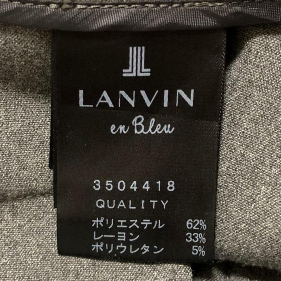 LANVIN en Bleu(ランバンオンブルー)のLANVIN en Bleu(ランバンオンブルー) パンツ サイズ36 S レディース - ダークグレー×黒 フルレングス レディースのパンツ(その他)の商品写真