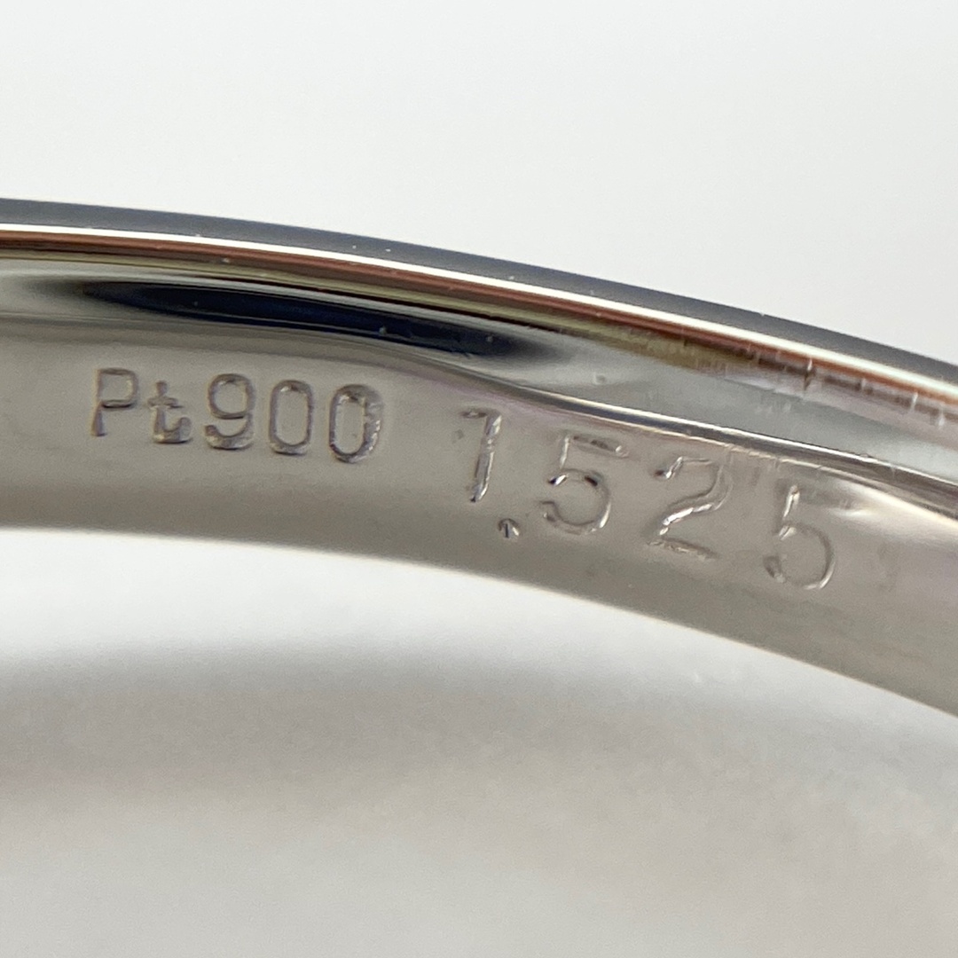 パープルサファイア デザインリング 15号 Pt900 【中古】 レディースのアクセサリー(リング(指輪))の商品写真