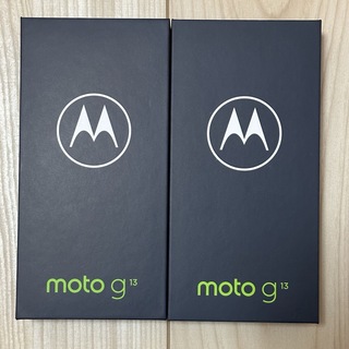 モトローラ(Motorola)のmoto g13＊マットチャコール2台(スマートフォン本体)
