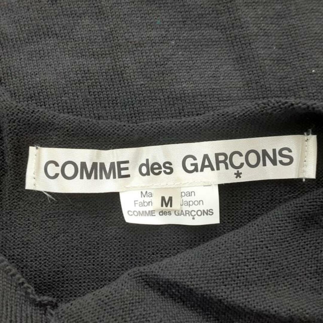 COMME des GARCONS(コムデギャルソン)のCOMMEdesGARCONS(コムデギャルソン) 半袖セーター サイズM レディース美品  - 黒 レディースのトップス(ニット/セーター)の商品写真