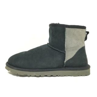 アグ(UGG)のUGG(アグ) ショートブーツ 22 レディース クラシック ミニ 5854 黒×ダークグレー ムートン(ブーツ)