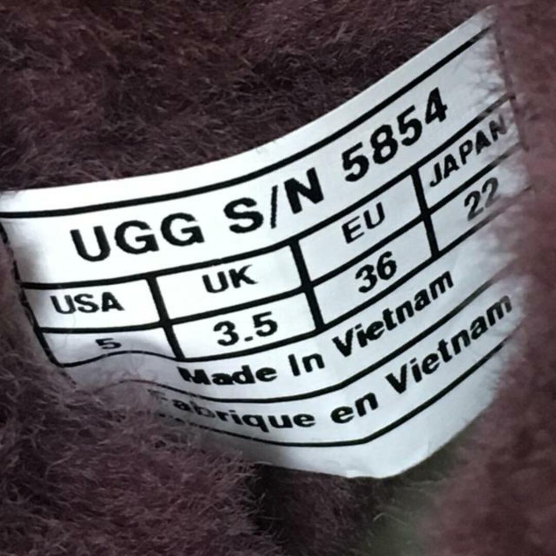 UGG(アグ)のUGG(アグ) ショートブーツ 22 レディース クラシック ミニ 5854 パープル ムートン レディースの靴/シューズ(ブーツ)の商品写真