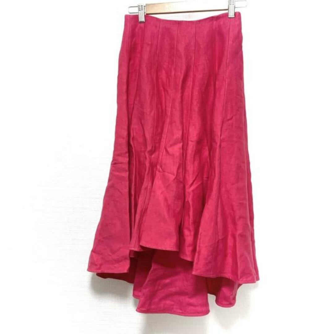 MADISONBLUE(マディソンブルー)のMADISON BLUE(マディソンブルー) ロングスカート サイズ01 S レディース美品  - ピンク 麻 レディースのスカート(ロングスカート)の商品写真