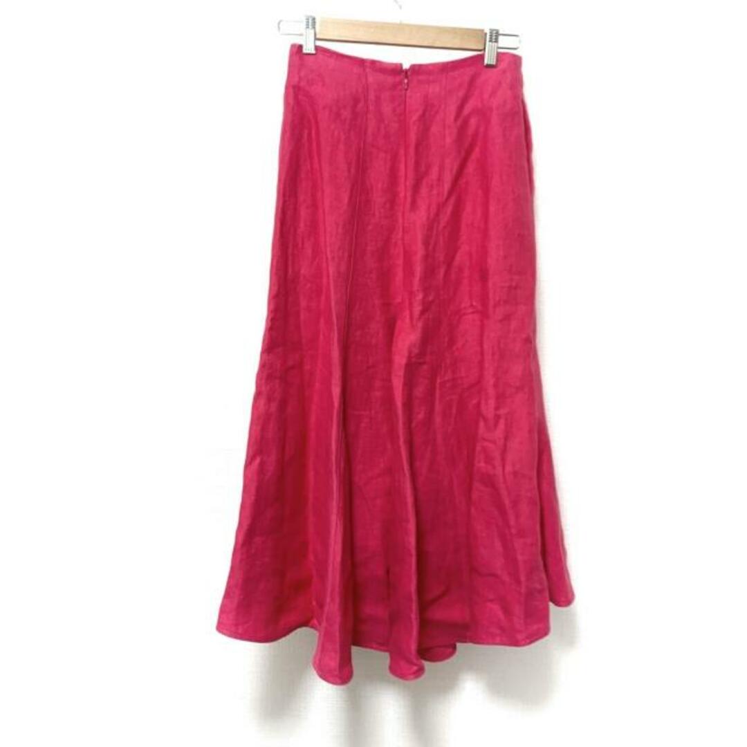 MADISONBLUE(マディソンブルー)のMADISON BLUE(マディソンブルー) ロングスカート サイズ01 S レディース美品  - ピンク 麻 レディースのスカート(ロングスカート)の商品写真