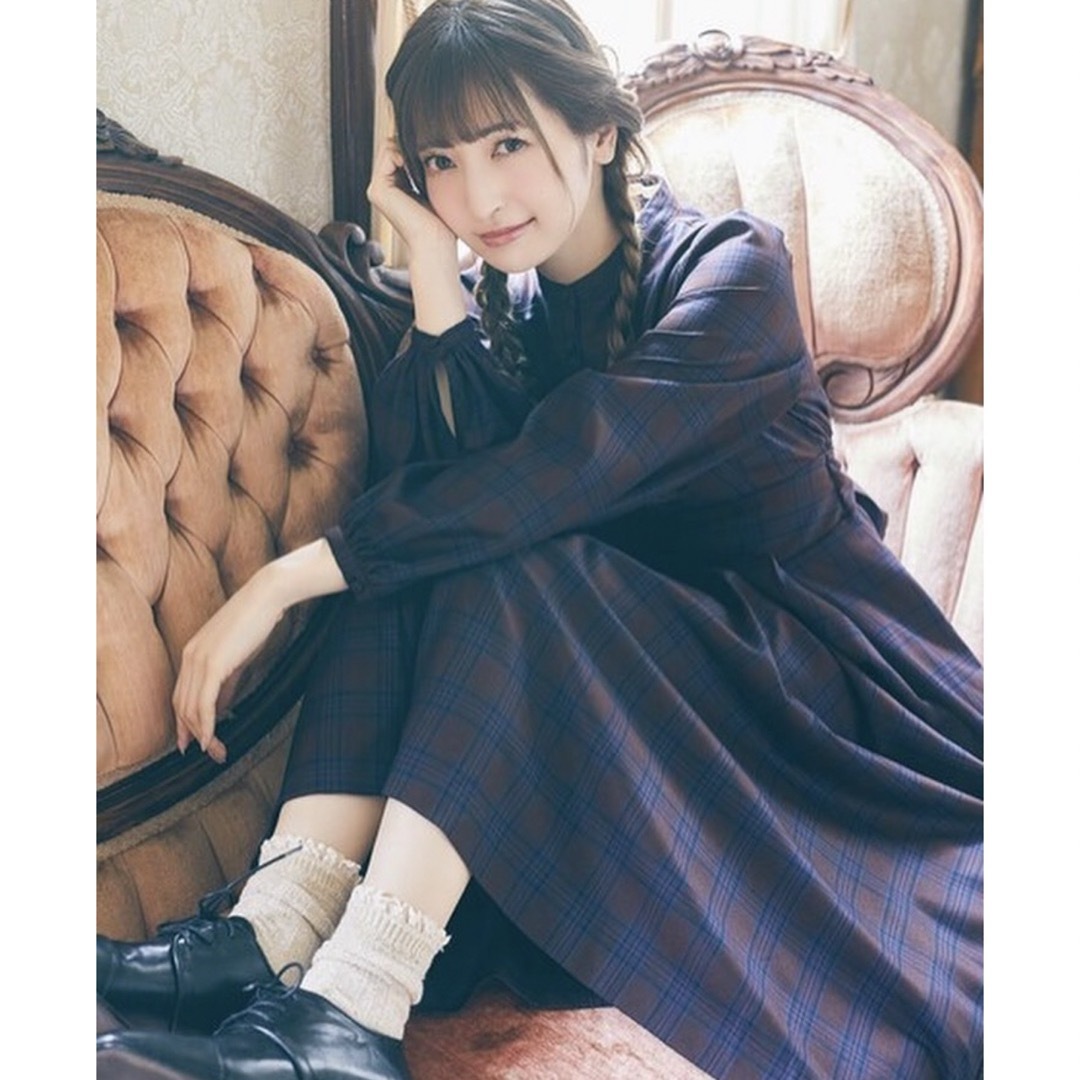 22.メゾンドフルール カノン/ニナのお茶会ワンピース/M/ボルドー 22.メゾンドフルール カノン/ニナのお茶会ワンピース/M/ボルドー