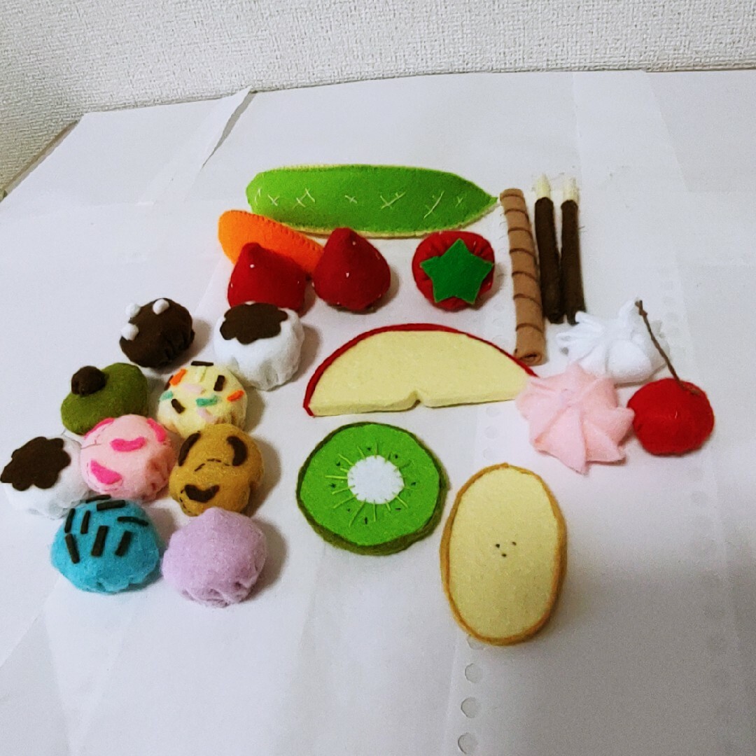 フェルトおままごと　ハンドメイド ハンドメイドのキッズ/ベビー(おもちゃ/雑貨)の商品写真