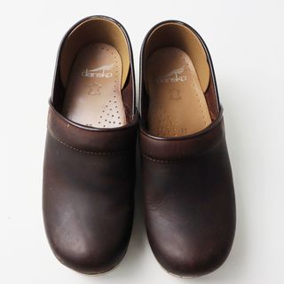 ダンスコ dansko PROFESSIONAL プロフェッショナル レザー クロッグシューズ 39/ブラウン【2400013778053】(その他)