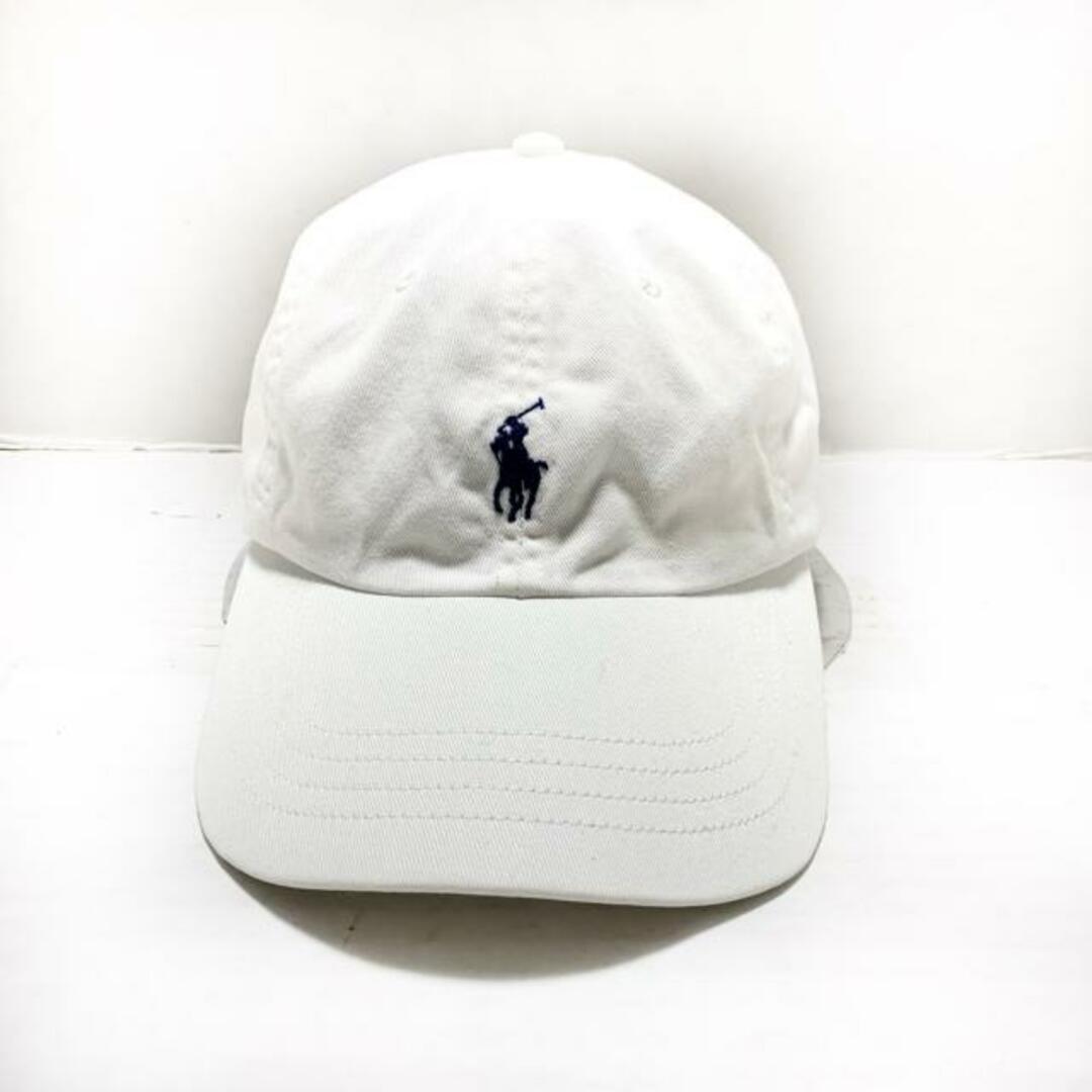POLO RALPH LAUREN(ポロラルフローレン)のPOLObyRalphLauren(ポロラルフローレン) キャップ - 白 コットン レディースの帽子(キャップ)の商品写真