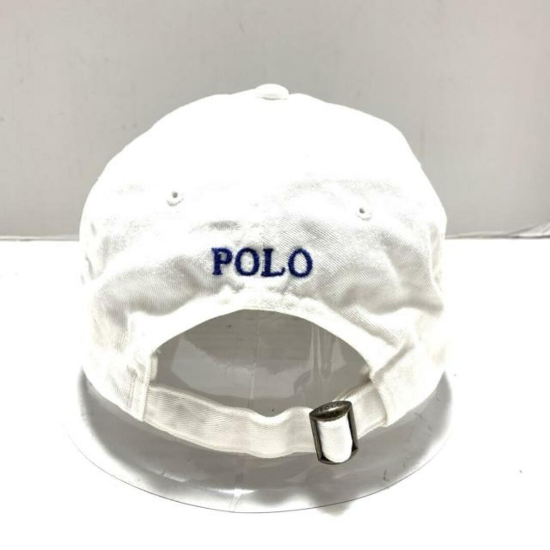 POLO RALPH LAUREN(ポロラルフローレン)のPOLObyRalphLauren(ポロラルフローレン) キャップ - 白 コットン レディースの帽子(キャップ)の商品写真