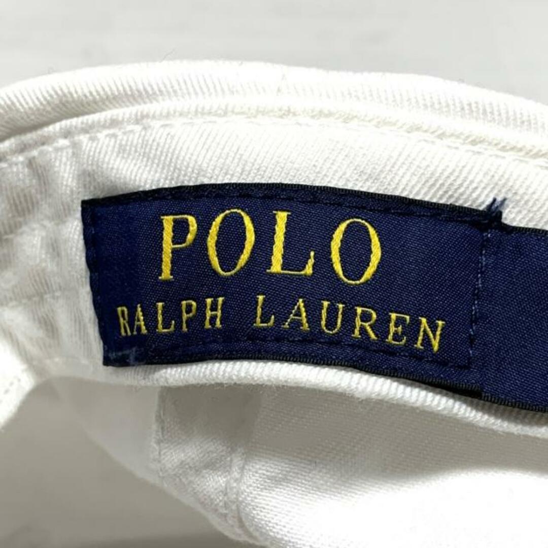 POLO RALPH LAUREN(ポロラルフローレン)のPOLObyRalphLauren(ポロラルフローレン) キャップ - 白 コットン レディースの帽子(キャップ)の商品写真