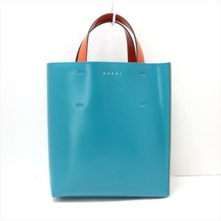 マルニ(Marni)のMARNI(マルニ) トートバッグ美品  ミュゼオ SHMPV01TY0 LV639 グリーン×黒×オレンジ カーフレザー(トートバッグ)