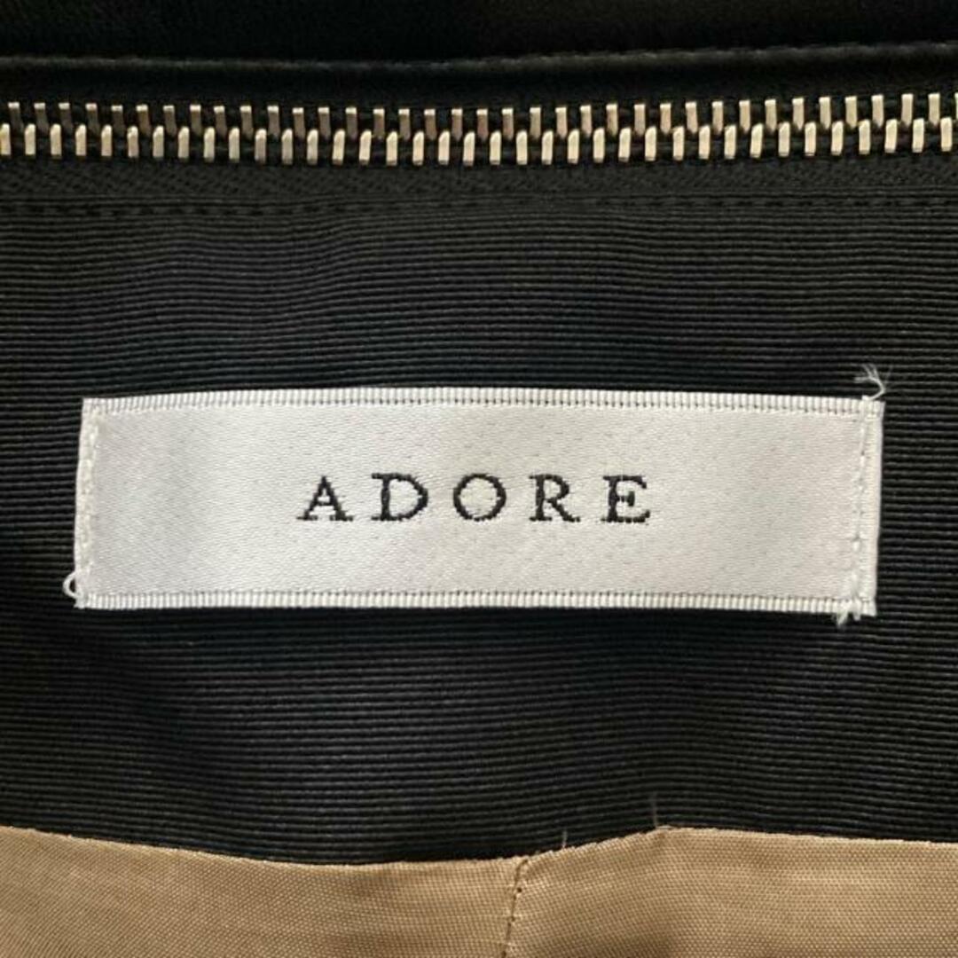 ADORE(アドーア)のADORE(アドーア) パンツ サイズ36 S レディース新品同様  - ライトブラウン×黒 フルレングス/フェイクレザー/ジップアップ レディースのパンツ(その他)の商品写真