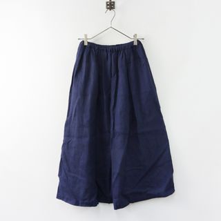 フォグリネンワーク(fog linen work)のフォグリネンワーク fog linen work MISTUKI SKIRT NAVY ミツキスカート /ネイビー ボトムス ギャザー フレア ロング 【2400013777537】(ひざ丈スカート)