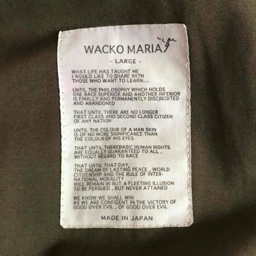 WACKO MARIA(ワコマリア)のWACKO MARIA モッズコートLサイズ メンズのジャケット/アウター(モッズコート)の商品写真