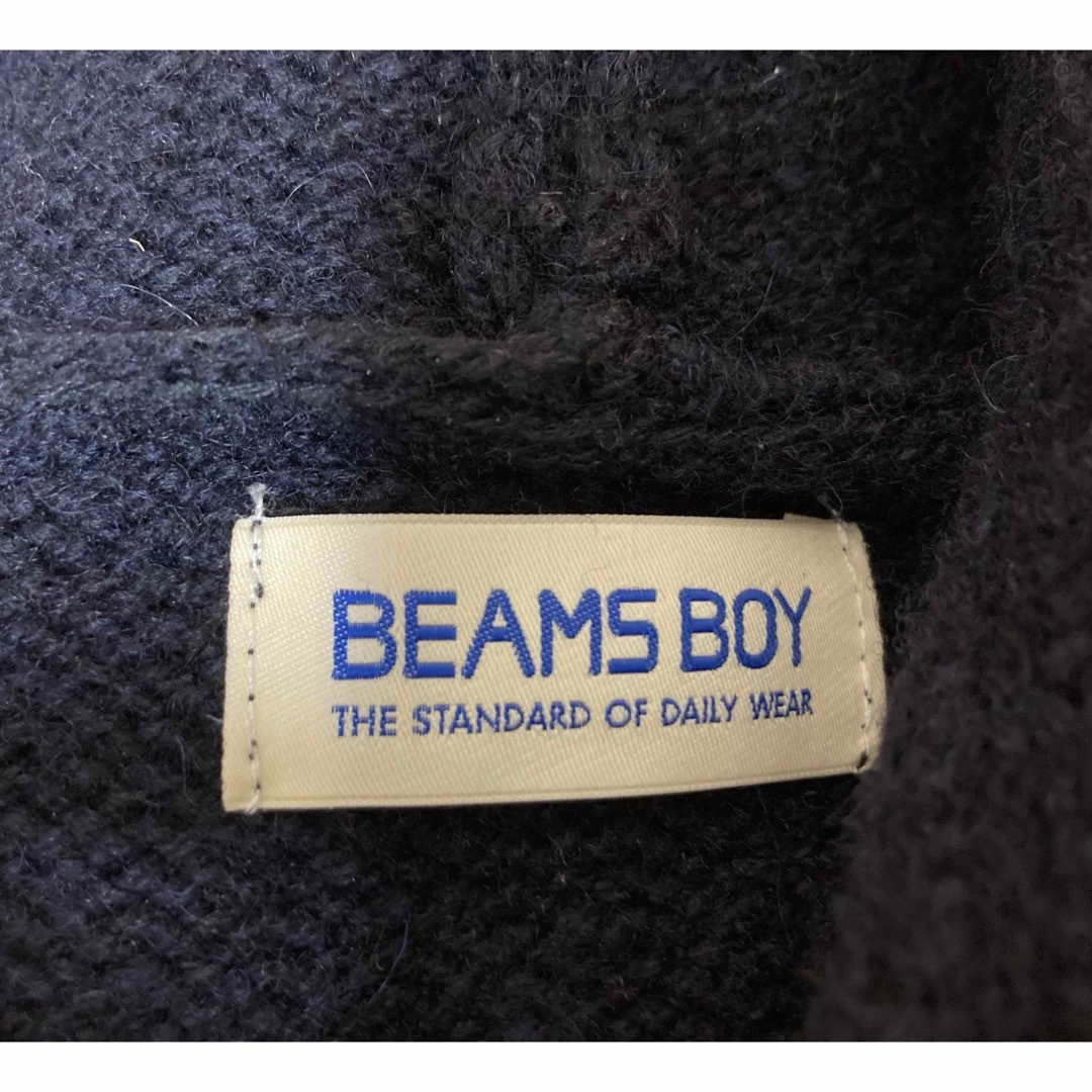 BEAMS BOY(ビームスボーイ)のBEAMS BOY！パーカー・サイズMぐらい ウール100% 黒に近いネイビー メンズのトップス(パーカー)の商品写真