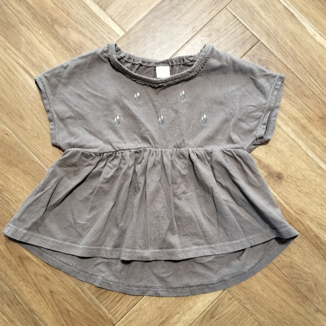 半袖トップス110　２枚セット キッズ/ベビー/マタニティのキッズ服女の子用(90cm~)(Tシャツ/カットソー)の商品写真