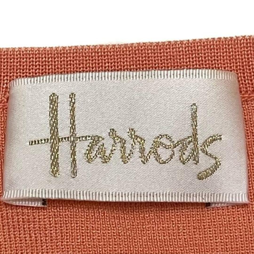 Harrods(ハロッズ)のHARRODS(ハロッズ) カーディガン レディース - サーモンピンク 七分袖 レディースのトップス(カーディガン)の商品写真