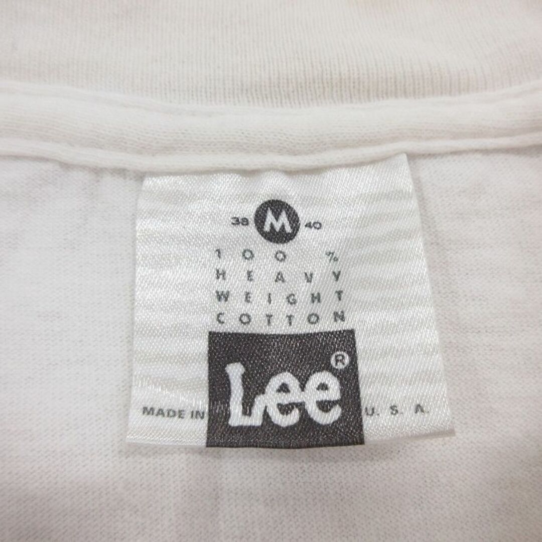 Lee(リー)のM★古着 リー Lee 半袖 ビンテージ Tシャツ メンズ 90年代 90s ヨットクラブ コットン クルーネック USA製 白 ホワイト 23jun26 中古 メンズのトップス(Tシャツ/カットソー(半袖/袖なし))の商品写真