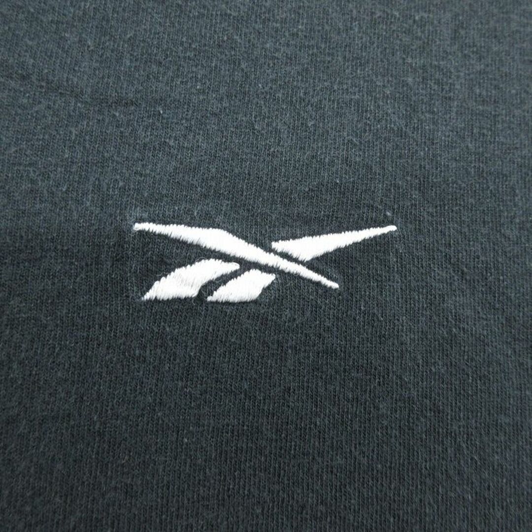 Reebok(リーボック)のXL★古着 リーボック REEBOK 半袖 ビンテージ Tシャツ メンズ 00年代 00s ワンポイントロゴ 大きいサイズ コットン クルーネック 黒 ブラック 23jun27 中古 メンズのトップス(Tシャツ/カットソー(半袖/袖なし))の商品写真