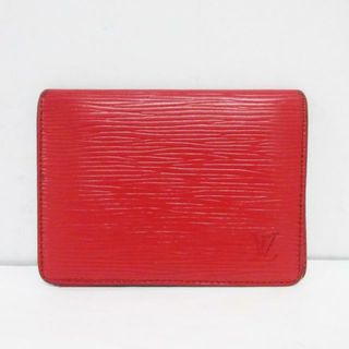 ルイヴィトン(LOUIS VUITTON)のLOUIS VUITTON(ルイヴィトン) パスケース エピ ポルト2カルトヴェルティカル M63207 カスティリアンレッド レザー(名刺入れ/定期入れ)