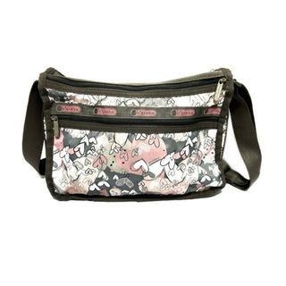 レスポートサック(LeSportsac)のLESPORTSAC(レスポートサック) ショルダーバッグ - ライトピンク×グレー×マルチ ハート レスポナイロン(ショルダーバッグ)