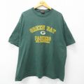 XL★古着 半袖 ビンテージ Tシャツ メンズ 00年代 00s NFL グリ…