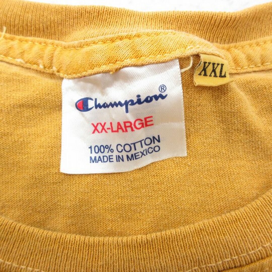 Champion(チャンピオン)のXL★古着 チャンピオン Champion 半袖 ビンテージ Tシャツ メンズ NFL ピッツバーグスティーラーズ 大きいサイズ コットン クルーネック 黄 イエロー アメフト スーパーボウル 23jul01 中古 メンズのトップス(Tシャツ/カットソー(半袖/袖なし))の商品写真