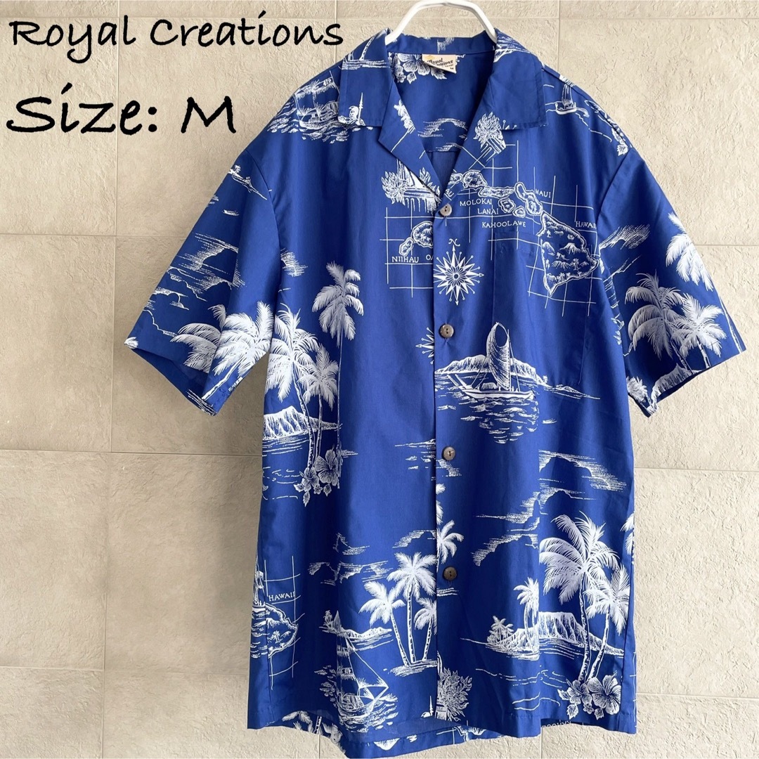 ROYAL CREATIONS HAWAII メンズ　アロハシャツ　M メンズのトップス(シャツ)の商品写真