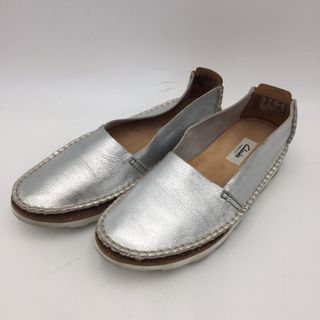 クラークス(Clarks)のClarks ナラティブ スリッポンシューズ シルバー 23.5cm 美品(その他)