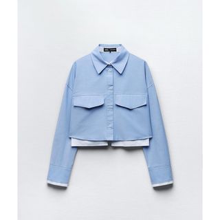 完売品　zara ザラクロップドオックスフォードシャツ　macoto