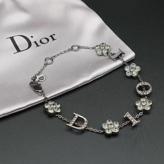 Christian Dior - 正規品 クリスチャンディオール ロゴ Dior ブレスレット シルバー 美品 袋